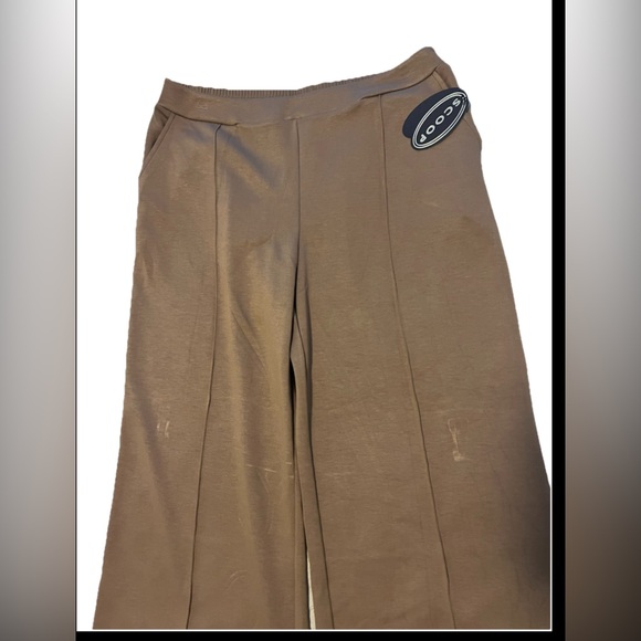 Scoop Womens Ultimate Scubaknit Seamed Sweatpants Color Mushroom XL (0552) - Picture 2 of 11